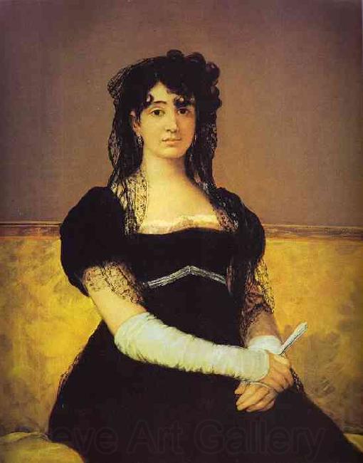 Francisco Jose de Goya Portrait of Antonia Zarate Norge oil painting art